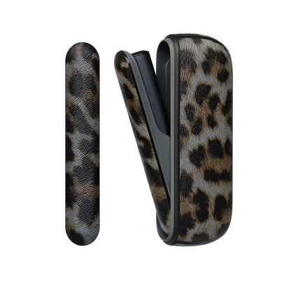 New Leopard Style Side Cover + Leather Case for IQOS Iluma Holder Pouch Protective Accessories