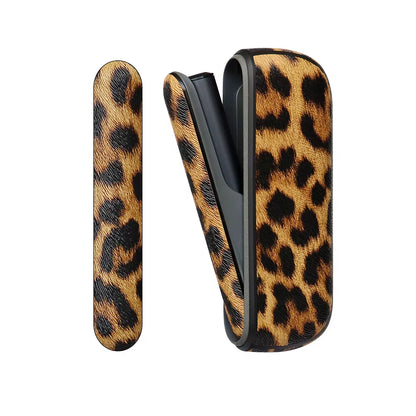 New Leopard Style Side Cover + Leather Case for IQOS Iluma Holder Pouch Protective Accessories