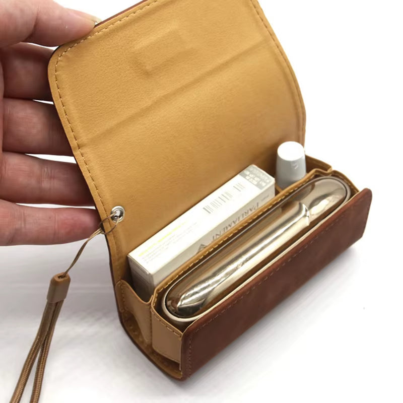 Fashion Flip Double Book Cover Case for Iqos 3.0 Pouch Bag Holder Cover Wallet Leather Case for Electronic Cigarette Accessories